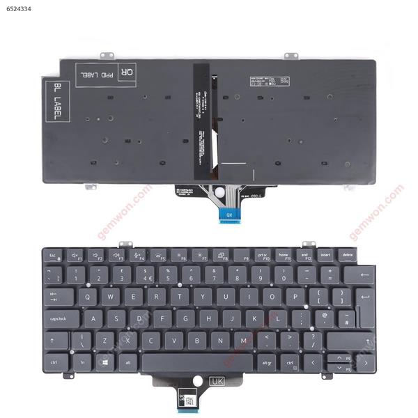 DELL Latitude 7410 7420 5420 BLACK (Backlit Win8) UK N/A Laptop Keyboard (Original)