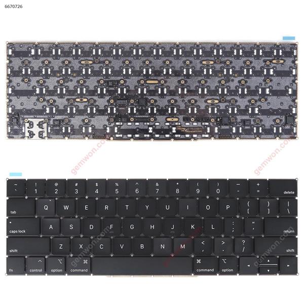 Apple MacBook A1989 A1990 BLACK(Without Backlit) US N/A Laptop Keyboard (Original)
