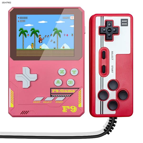 [Pink] Handheld game console Classic 500 and 1 Power Bank game console Retro 3.5 