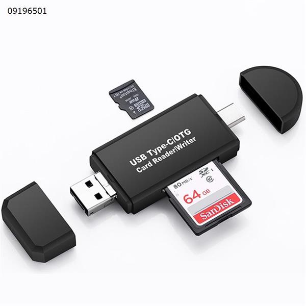 Multi-function OTG card reader high-speed transfer USB all-in-one type-c mobile phone card reader tf sd accessory   YC-320