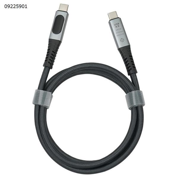 Type-C Revolution Type-C male intelligent digital display converter PD240W charging cable Dual type-c fast charge data cable 8K60Hz+40Gbps+240W 1 m Charger & Data Cable TYPE-C