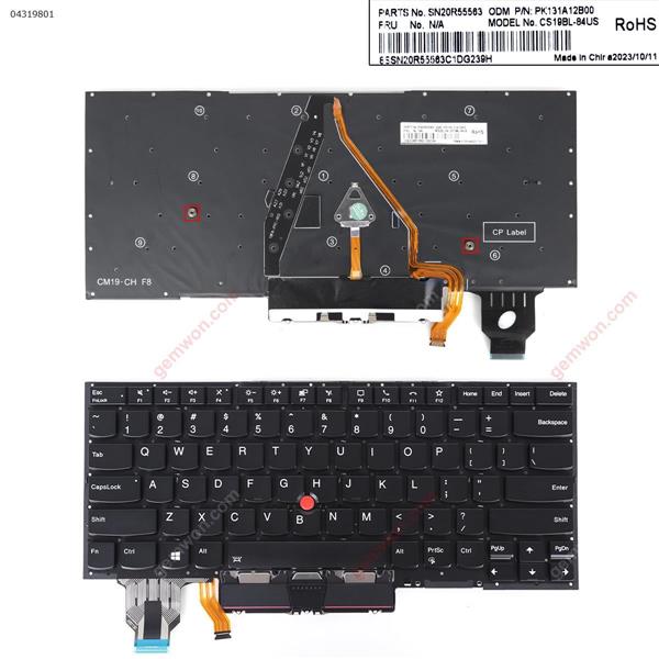  Lenovo ThinkPad X1 Carbon 8th Gen 2020 Keyboard US Backlit  SN20W73833, PK131L11B00, CS19BL-84US
