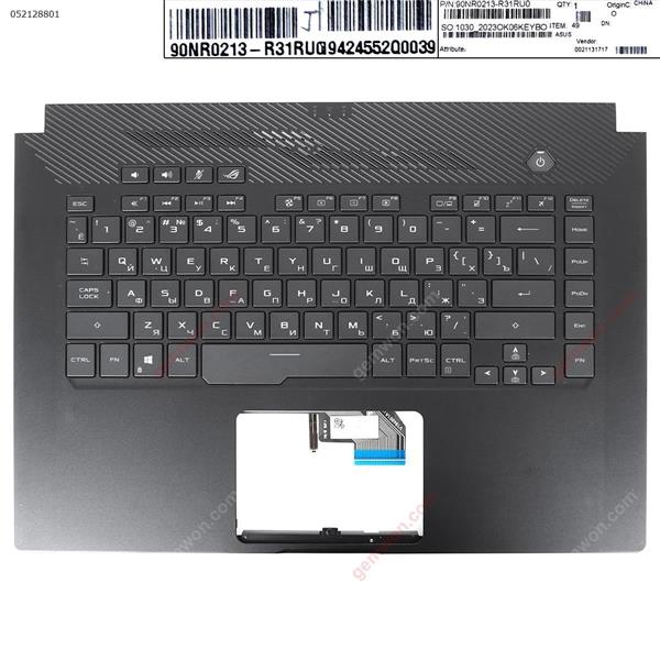 ASUS GU502DU-4A Upper Case Palmrest with RU Keyboard(BL_WHITE) Cover 90NR0213-R31RU0