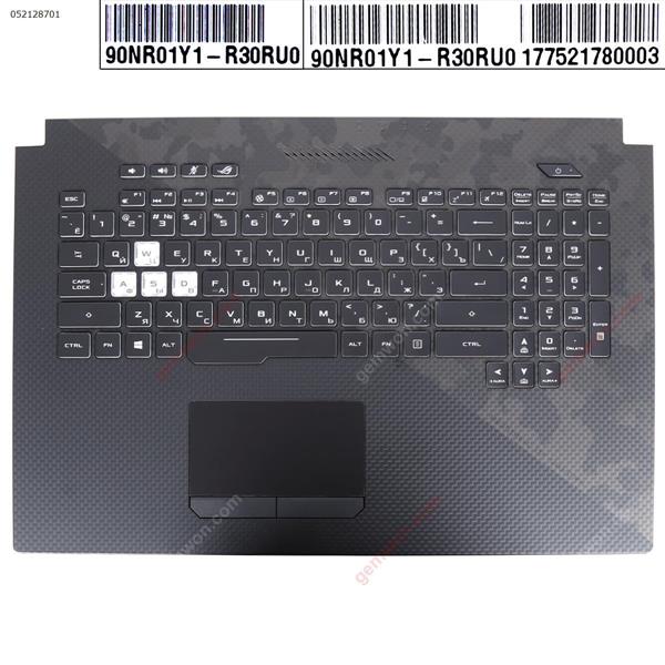 ASUS GL704GV-1A Upper Case Palmrest with RU Keyboard(RGB 4-ZONE) Cover 90NR01Y1-R30RU0