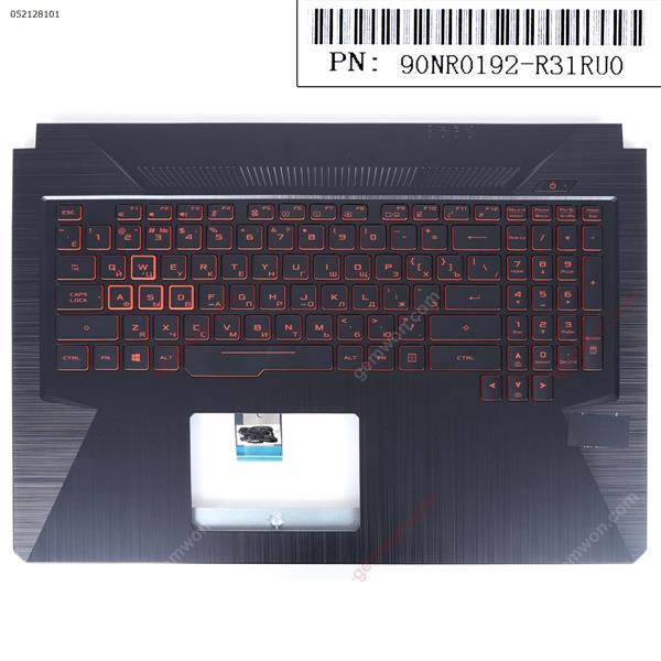 ASUS FX705DY-1B  Upper Case Palmrest with RU Keyboard(BACKLIGHT,RGB 2FIN) Cover 90NR0192-R31RU0