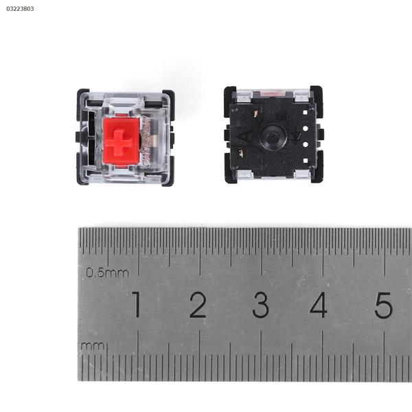 [Red] 10 pcs/lot GATERON keyboard Key switch KS-8 3-pin mechanical shaft Green shaft supports lamp bead RGB computer accessories  KS-8
