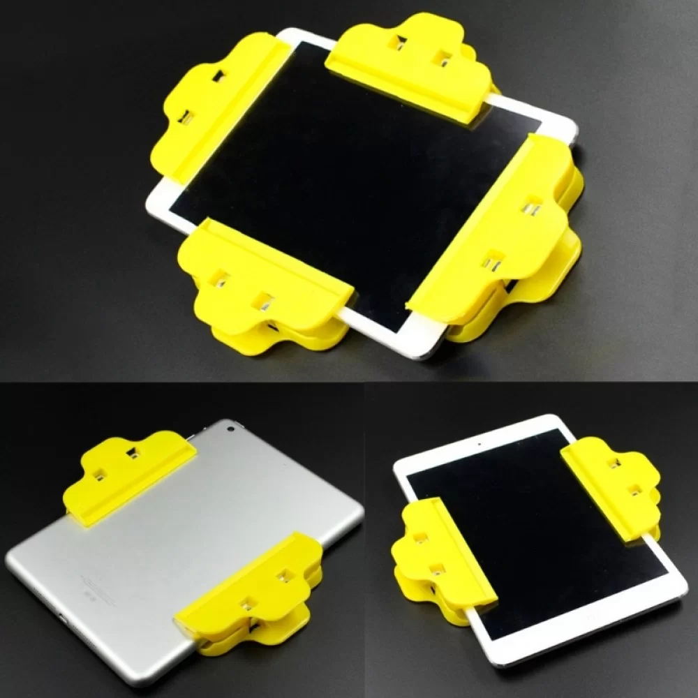 10 PCS Mobile Phone Tilting Fixed Clip Flat Touch Screen Adhesive Clip (Random Color Delivery)