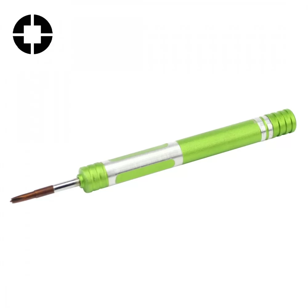 608-2.5 Hollow Cross Tip 2.5 Middle Bezel Repair Screwdriver(Green)