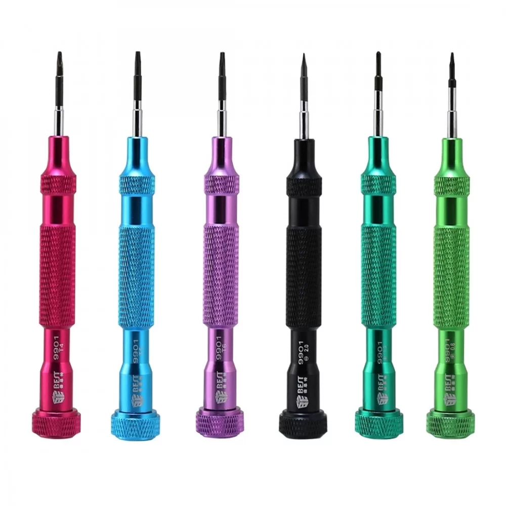 6 in 1 BEST BST-9901S Precision Screwdriver Set Magnetic Electronic Screwdrivers Set for Mobile Phone Notebook Laptop Tablet