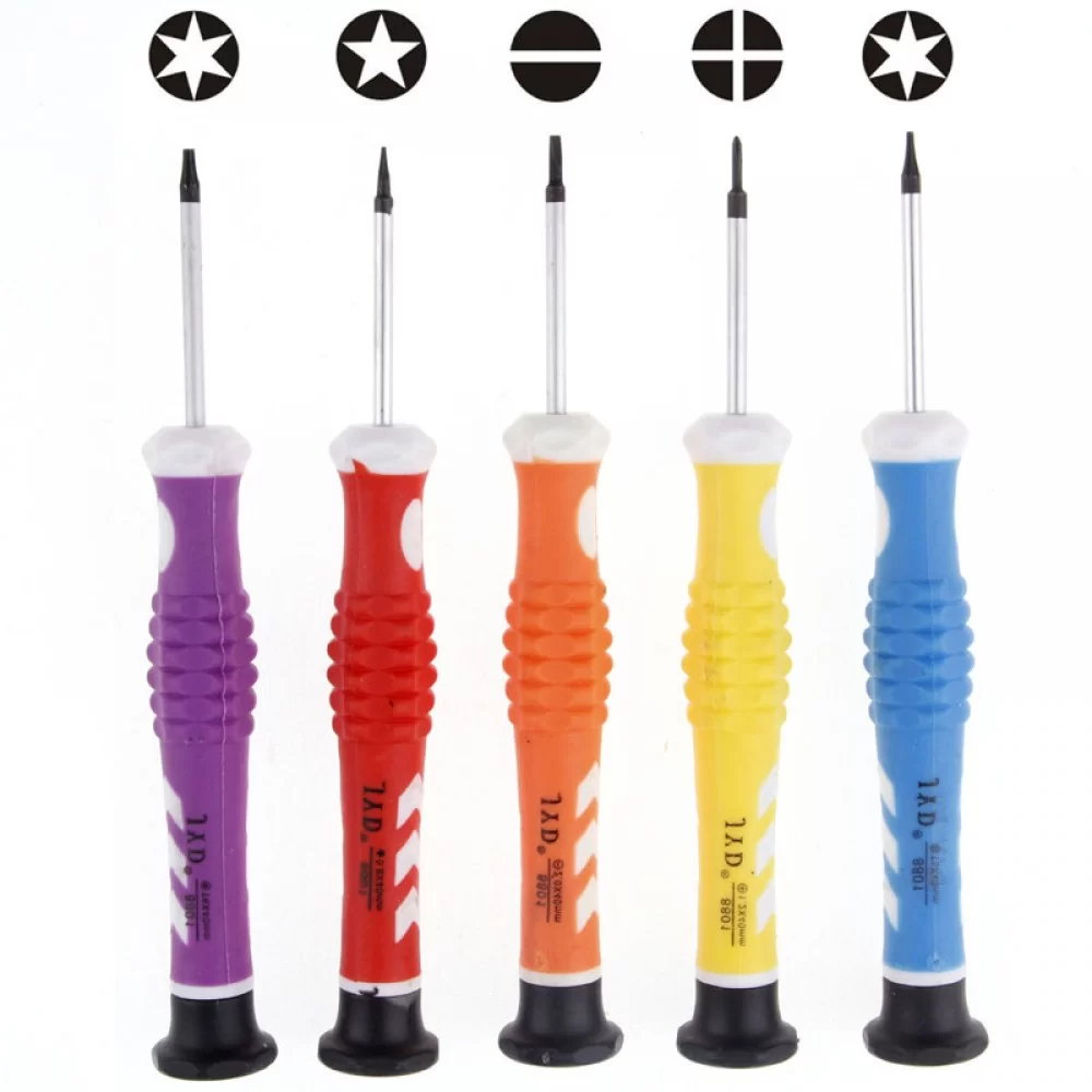 880, 5 in 1 Precision Telecom Tools Screwdrivers Sets for Apple iPhone / Blackberry Other Mobile Phone