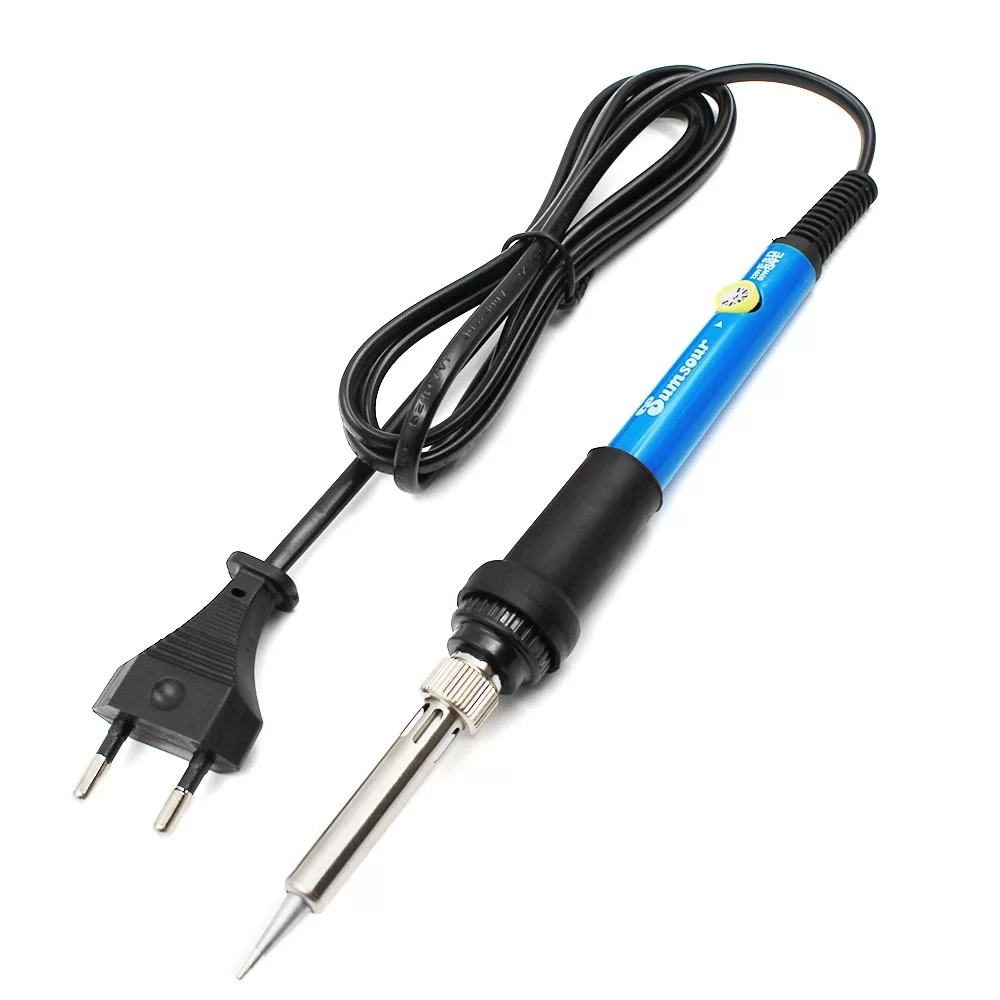 Adjustable Temperature Electric Soldering Iron 60W Welding Solder Rework Station Heat Pencil Tips Repair Tool (EU Plug)