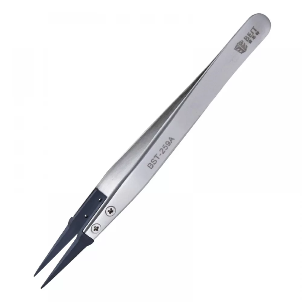 BEST BST-259A  Stainless Steel Snti Static Medical Tweezer