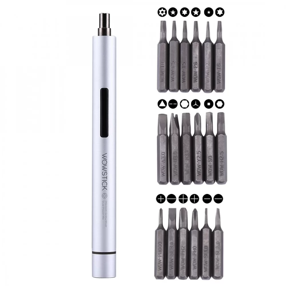Dual Power Smart Hand Pen Screwdriver Kits 19 in 1 Precision Bits Repair Tool for Phones & Tablets Repair Tools 19 in 1