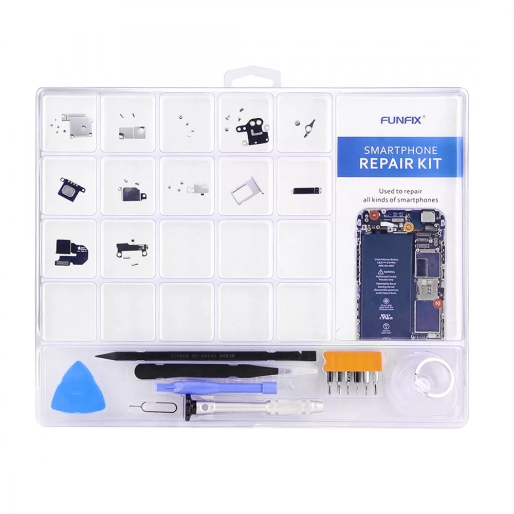 FUNFIX 14 in 1 Repair Open Tool Kit with Blades for iPhone 6 & 6s / iPhone 5 & 5S / Mobile Phone