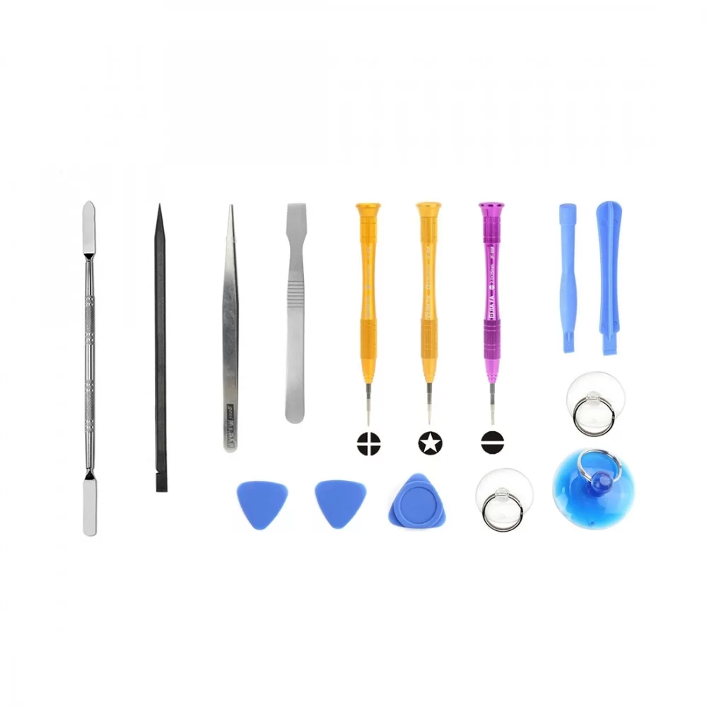 JF-8133 15 in 1 Metal + Plastic iPhone Dedicated Disassemble Repair Tool Kit