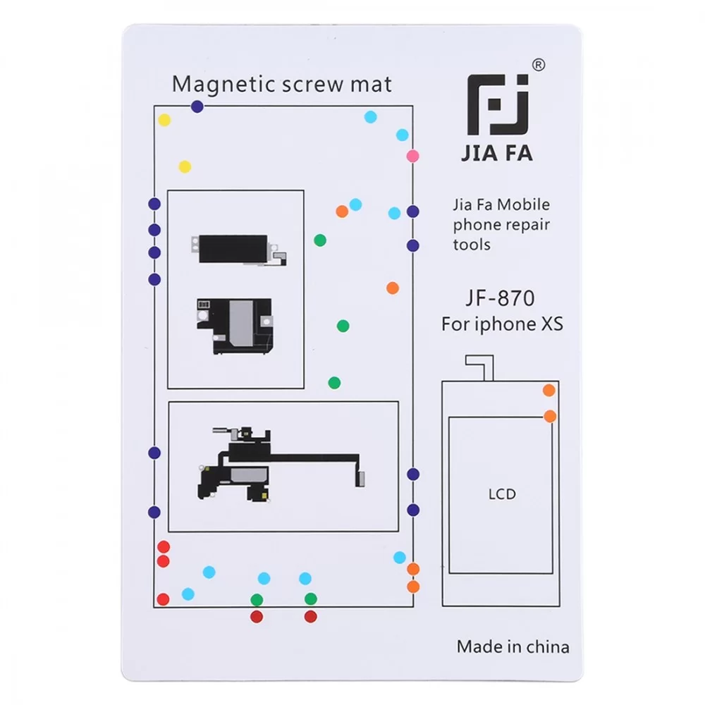 JIAFA JF-870 Magnetic Pad Screw Board for iPhone XS
