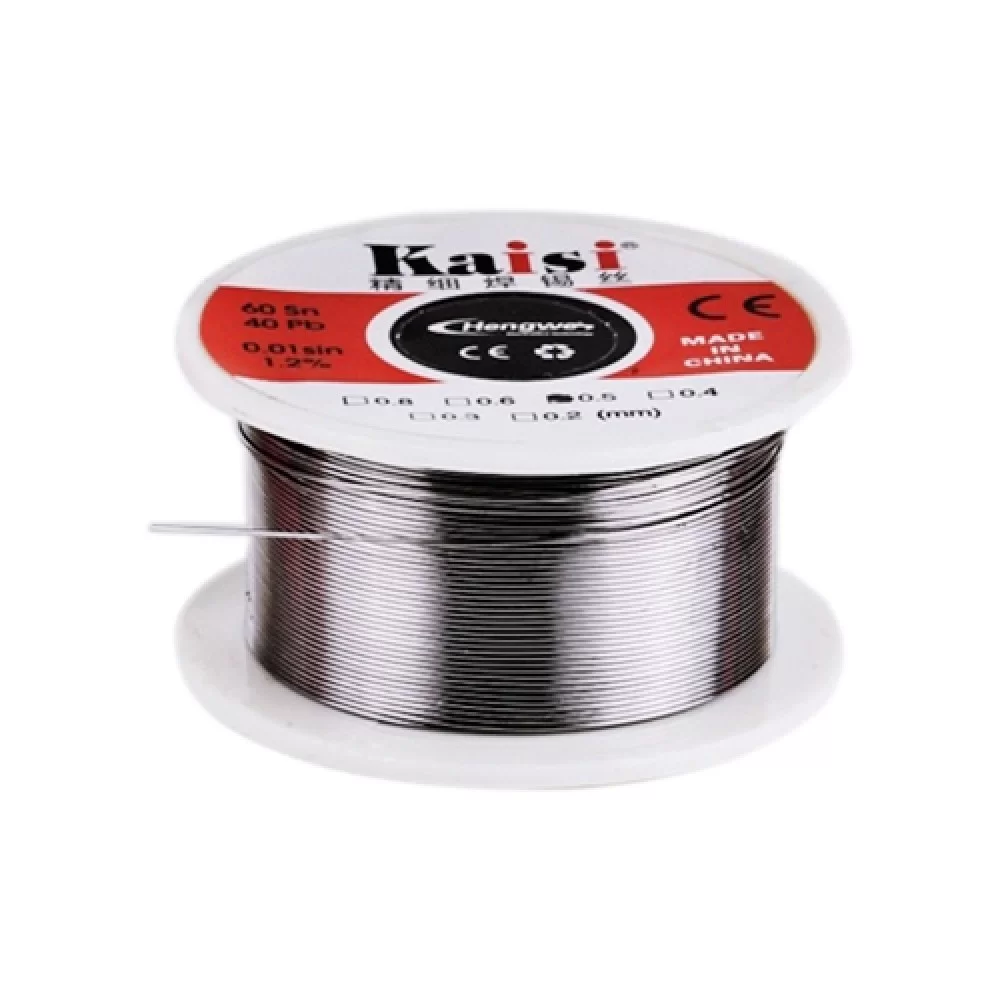 Kaisi 0.5mm Rosin Core Tin Lead Solder Wire for Welding Works, 50g