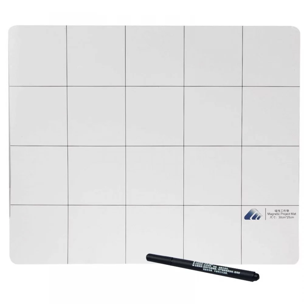Magnetic Project Mat with Marker Pen for iPhone / Samsung Repairing Tools, Size: 30cmx 25cm