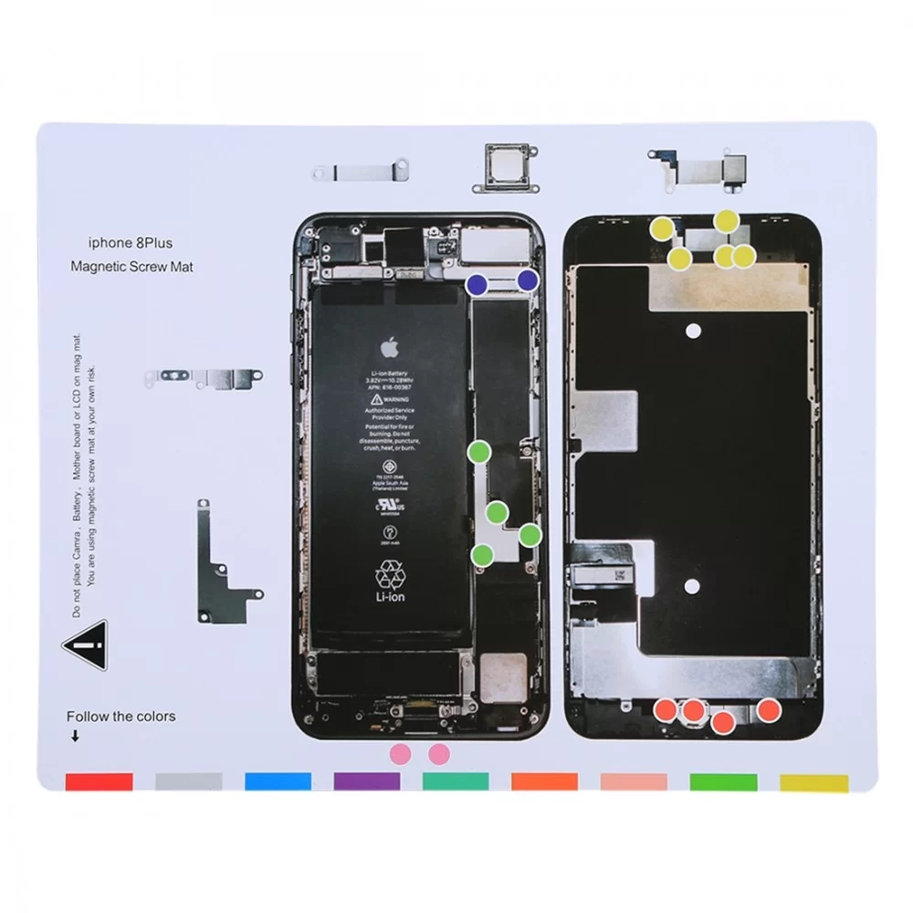 Magnetic Screws Mat For iPhone 8 Plus, Size: 25cm x 20cm
