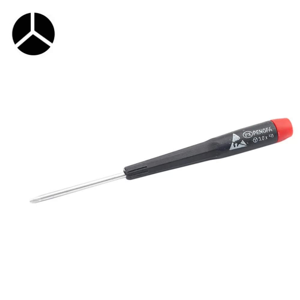 PX-3.0Y Professional Repair Tool Open Tool 50mm Tri-point 3.0 Tip Socket Plastic + Metal Screwdriver(Black)