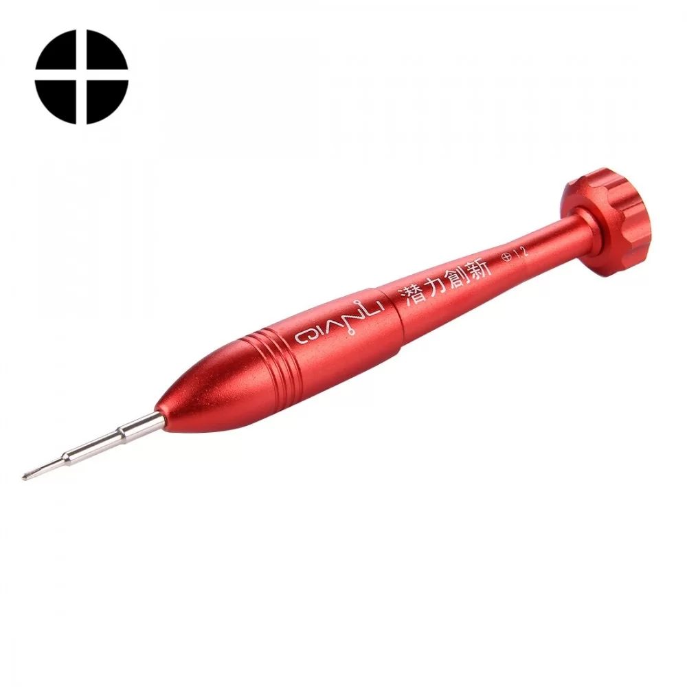 Professional Repair Tool Open Tool 1.2 x 25mm Cross Tip Socket Metal Screwdriver (Red)