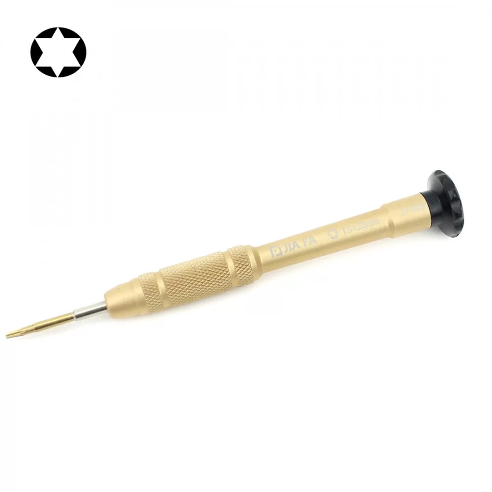 Professional Repair Tool Open Tool 25mm T5 Hex Tip Socket Screwdriver (Gold)