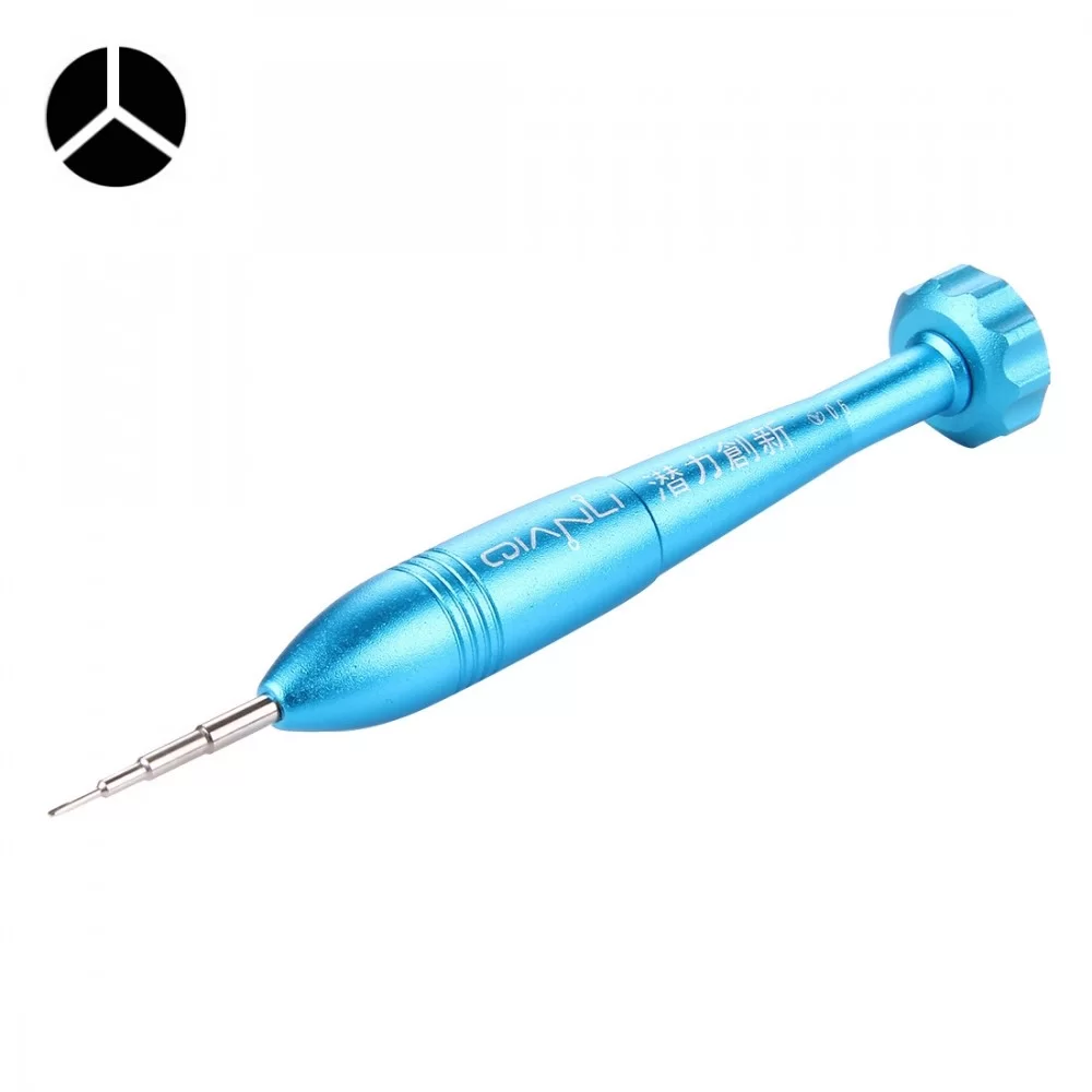 Professional Repair Tool Open Tool 25mm Tri-point 0.6 Tip Socket Metal Screwdriver(Blue)