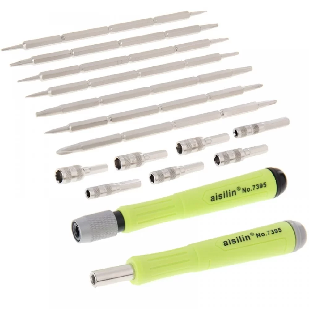 aisilin 16 in 1 Multi-bits Interchangeable Screwdriver Repair Tool Set for iPhone 6 & 6S / iPhone 5 & 5S / Mobile Phone