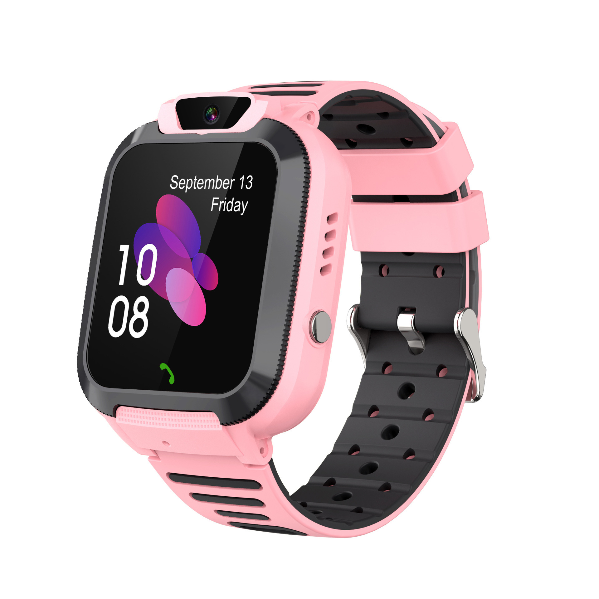 [Pink] Children's smart watch waterproof video call 2G watch LBS accurate positioning of primary school phone Q16S Smart Wear Q16S