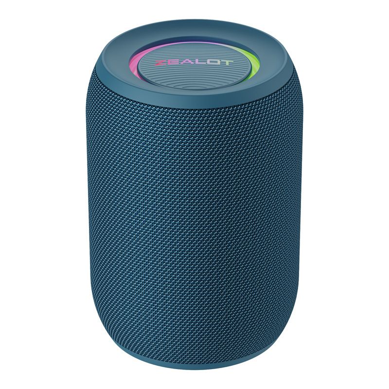 [Blue] HiFi Sound quality Bluetooth speaker Outdoor portable high sound quality subwoofer HD call home speaker 15W High power RGB Color Bluetooth 5.0 Built-in 3600 mah battery support TWS interconnection  S32 PRO