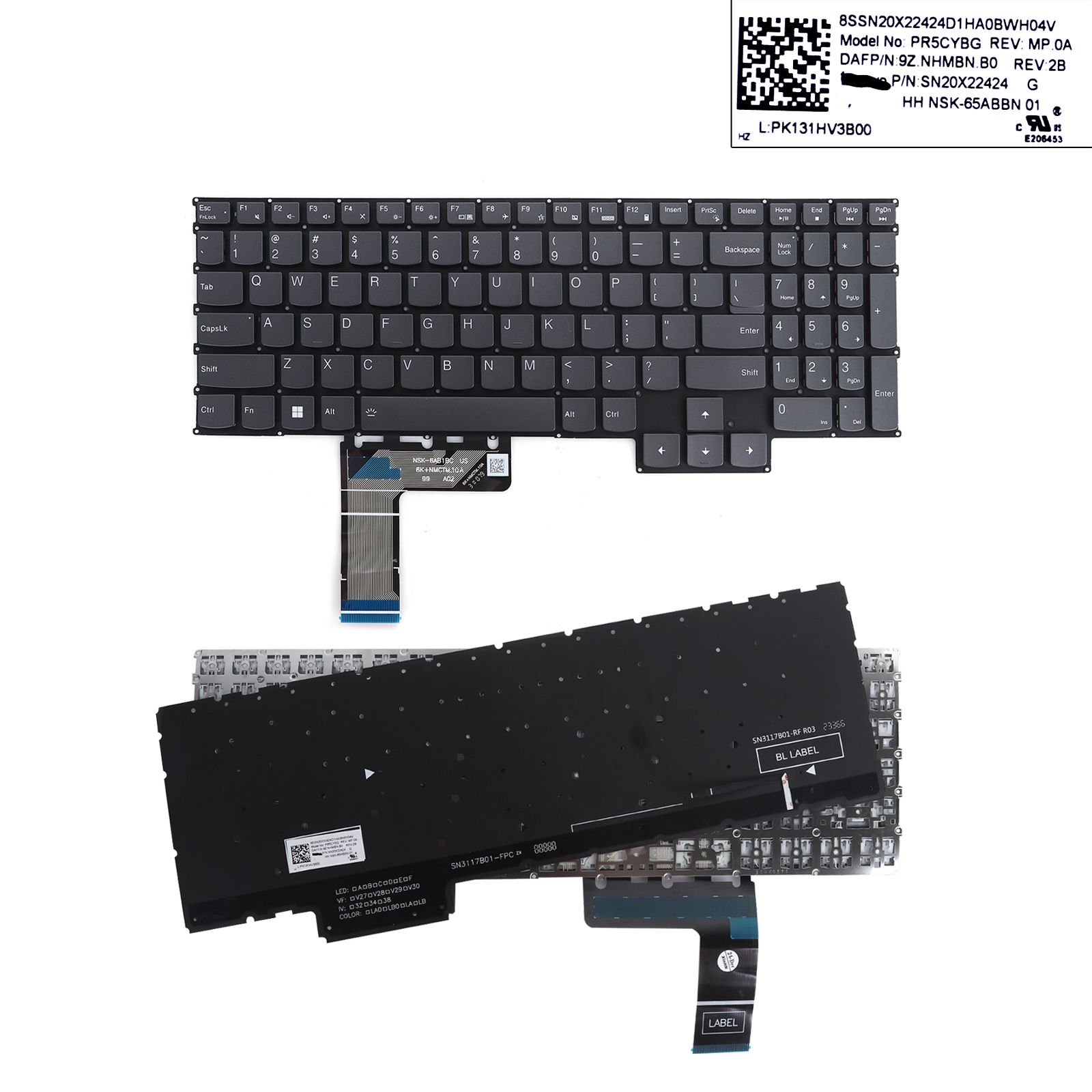 LENOVO LOQ G5000 15ARP9 15AHP9 15IAX9 15IAX9 15IRX9 15IAX9I Black (Backlit) Us N/A