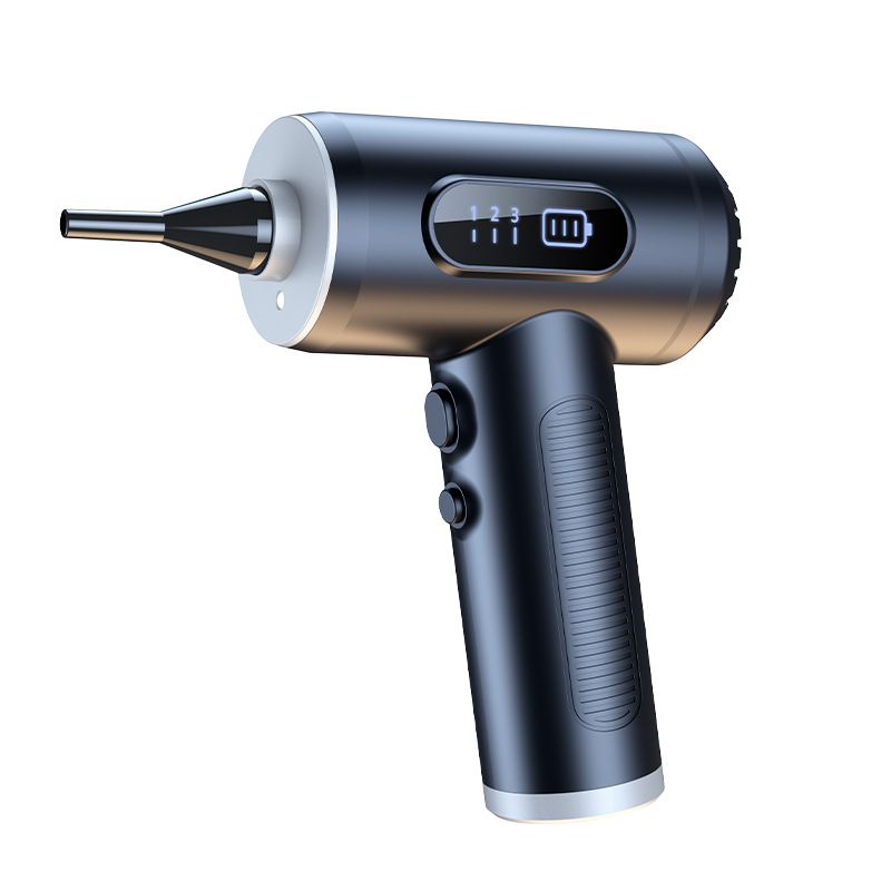 Digital display dust blower 50000RPM High speed blow suction integrated handheld air pumping vacuum computer case wireless dust blower ultra-long life LED light type-c charging  VC018