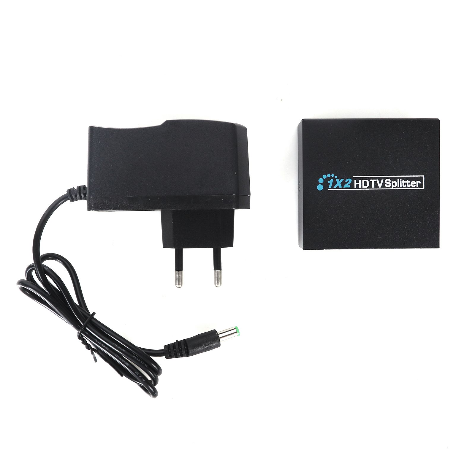 HDMI Splitter 1 Input 2 Output Amplifier Switch Box Hub 1x2 HDTV 1080p 3D,black Audio & Video Converter N/A